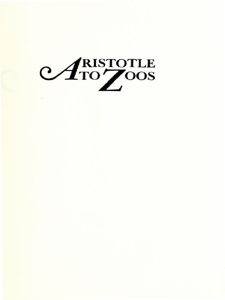 Peter Medawar - J.S. Medawar - Aristotle To Zoos - A Philosophical