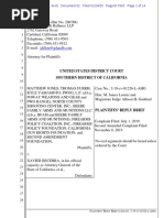 Jones V Becerra Reply Brief PI