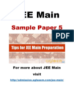 JEE Main Sample Paper 5