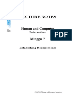 LN7-COMP6307-Human and Computer Interaction-Establishing Requirements