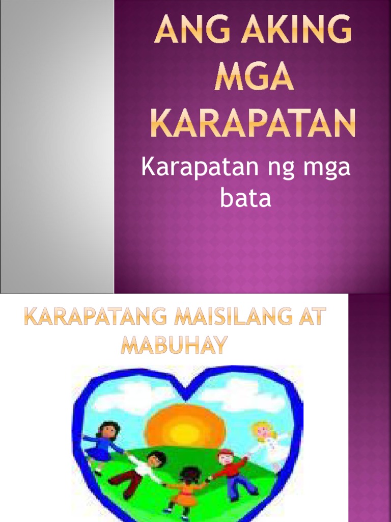 Ang Aking Mga Karapatan | PDF