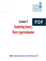 Scattering Theory and Born Approximation