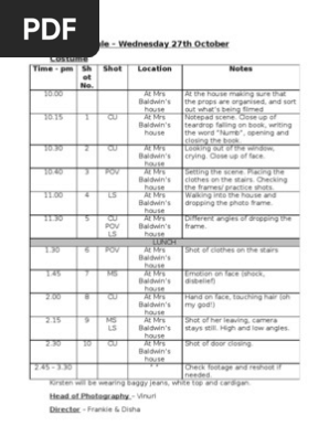 Day Two Schedule