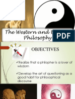 The Western and Eastern Philosophy