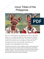 A Guide To The Indigenous Tribes of The Philippines