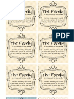 The Family Proclamation Cards