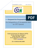 RFP For Integration of Geospatial Data in GST System