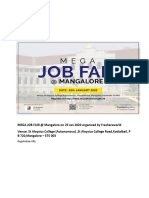 MEGA JOB FAIR at Mangalore On 25 Jan 2020 Organized by Freshersworld PDF