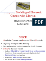 Computer Modeling of Electronic Circuits with LTSPICE