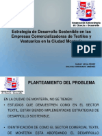 Estrategias de desarrollo sostenible textiles Montería