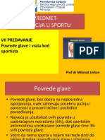 Povrede Glave I Vrata Kod Sportista