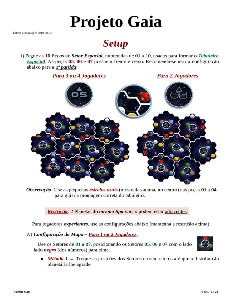 Manual do Jogo Projeto Gaia | PDF | Planetas | Satélite