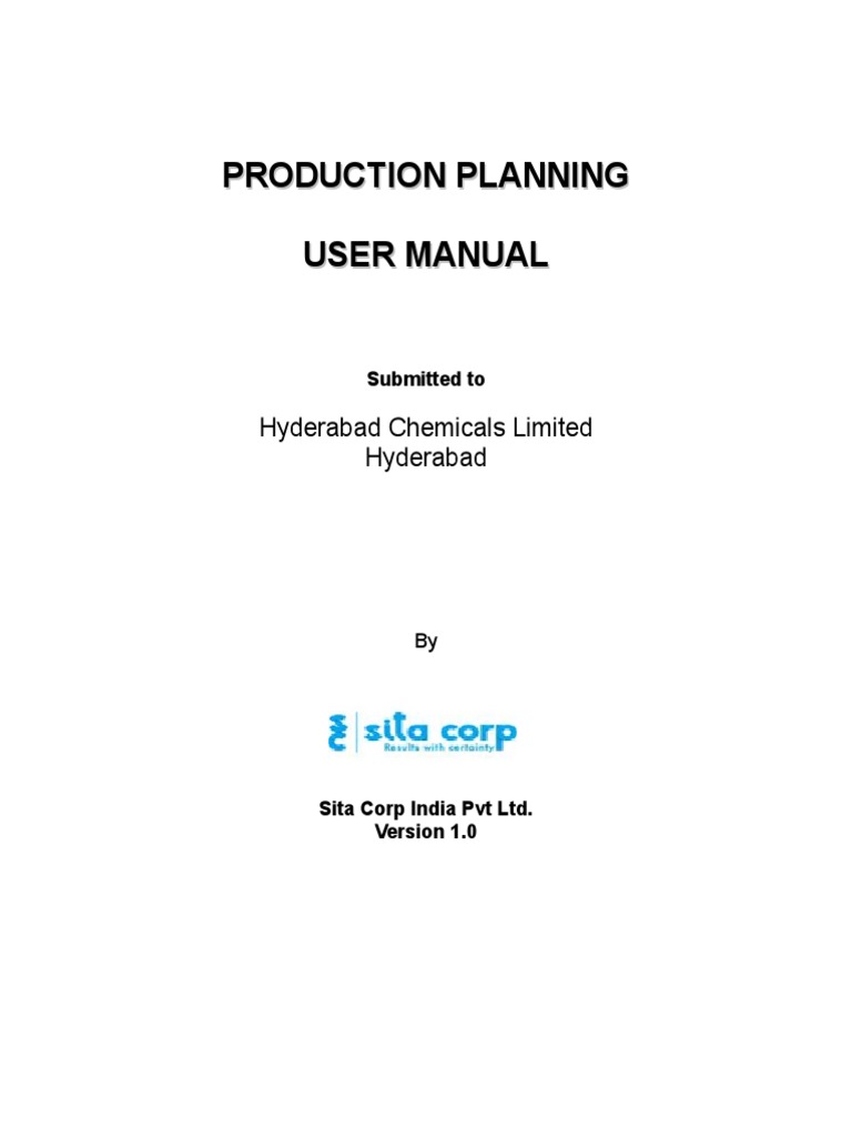 SAP PP User Manual for AYSIC | PDF | Information Technology Management ...