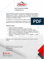 Politica de Seguridad y Salud en El Trabajo Ferreteria Edifica PDF