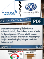 Tata Motors $ Volkswagen: A Strategic Alliance in India