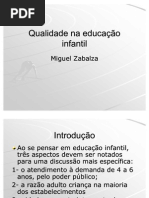 Zabalza, Miguel - Qualidade em educação infantil