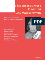 Die Lebenszeugnisse Oswalsds Von Wolkenstein