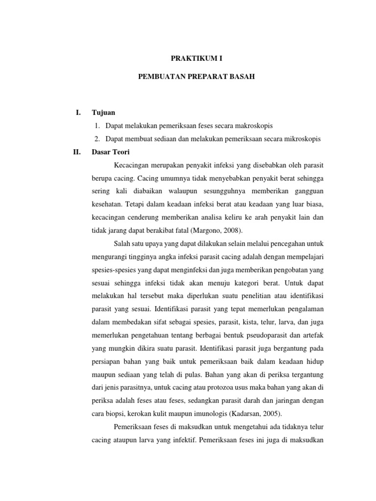 Microscopic Examination of Stool Samples PDF