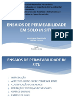 Ensaio de Permeabilidade - MARISTELA