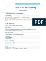 Introduction To R