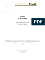 Logistics and Transport Law Case Study of DHL PDF