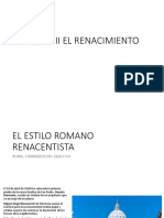 Clase 3. El Estilo Romano Rencentista