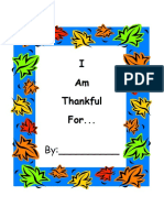 I Am Thankful For Fun Activities Games 17239