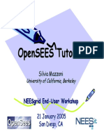 SilviaMazzoni OpenSeesTutoria NEESgridEndUserWorkshop L - 2005 Check PDF