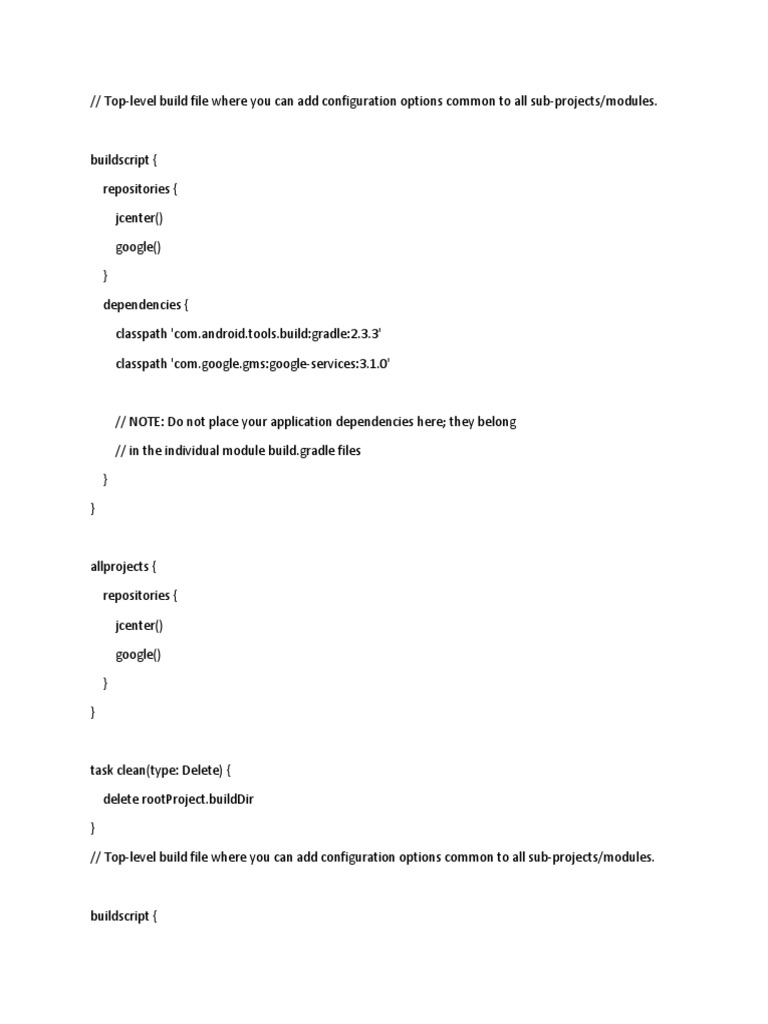 Build Gradle Android App | PDF | Web Portals | Information Appliances