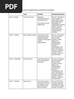 Chamber Music Unit Plan