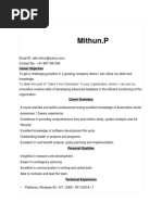 Resume Mithun Updated