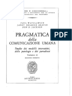 Paul Watzlawick Pragmatica Della Comunicazione Umana PDF