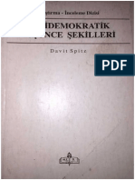 David Spitz - Antidemokratik Düşünce Şekilleri PDF