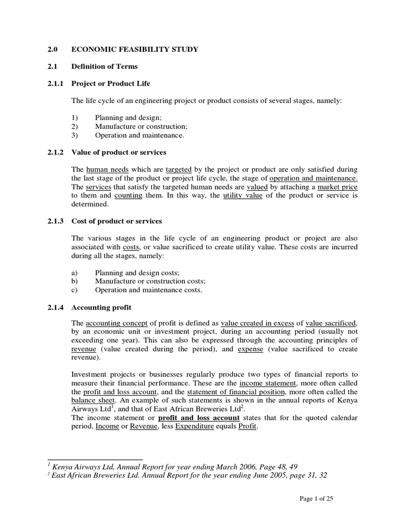 Economic Feasibility Report PDF | PDF | Internal Rate Of Return | Net ...
