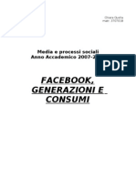 Facebook, Generazioni e Consumi