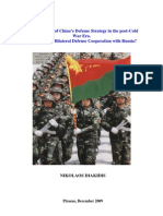 An Assessment of China's Defense Strategy in The Post-Cold War Era. What Role For Bilateral Defense Cooperation With Russia?