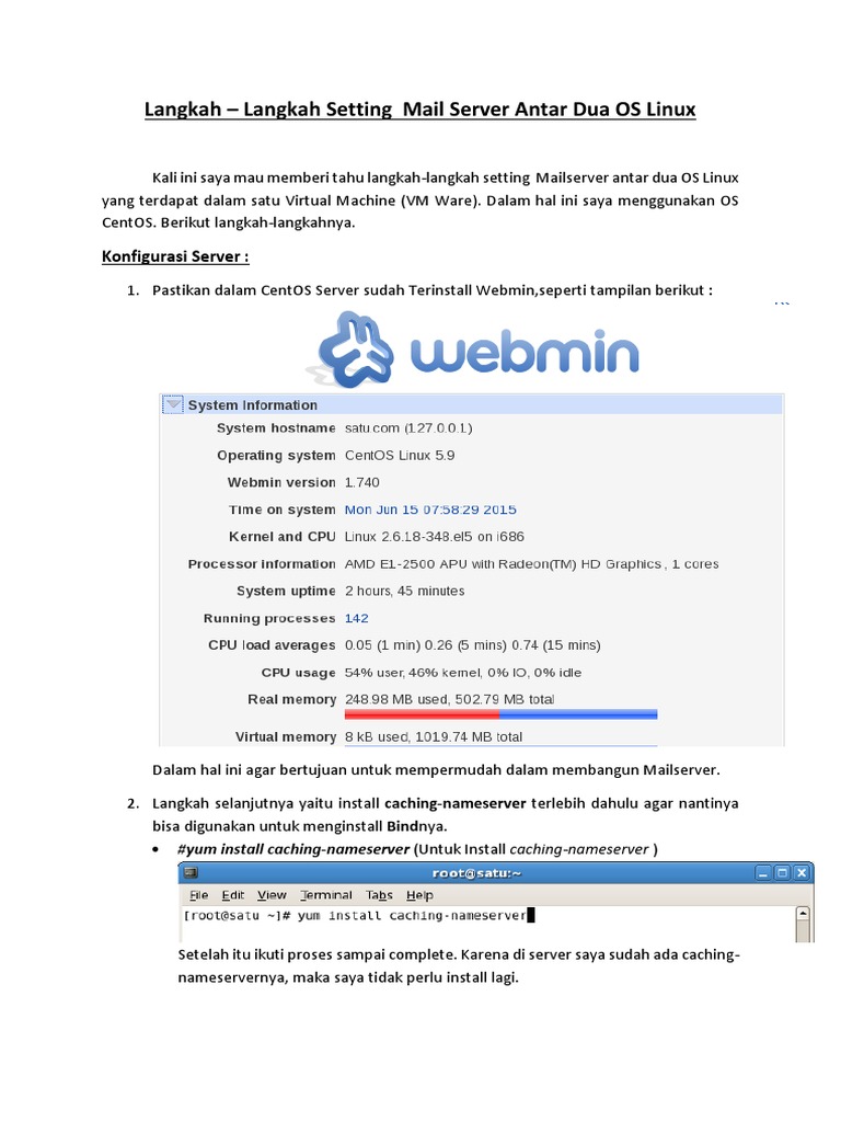 Setting Mail Server di Linux VM | PDF | Komputer
