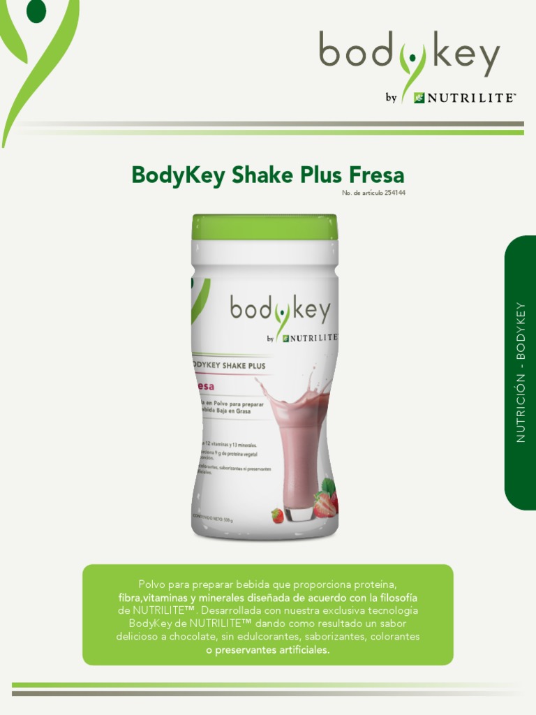 Bodykey Amway | PDF | Magnesio | Carbohidratos