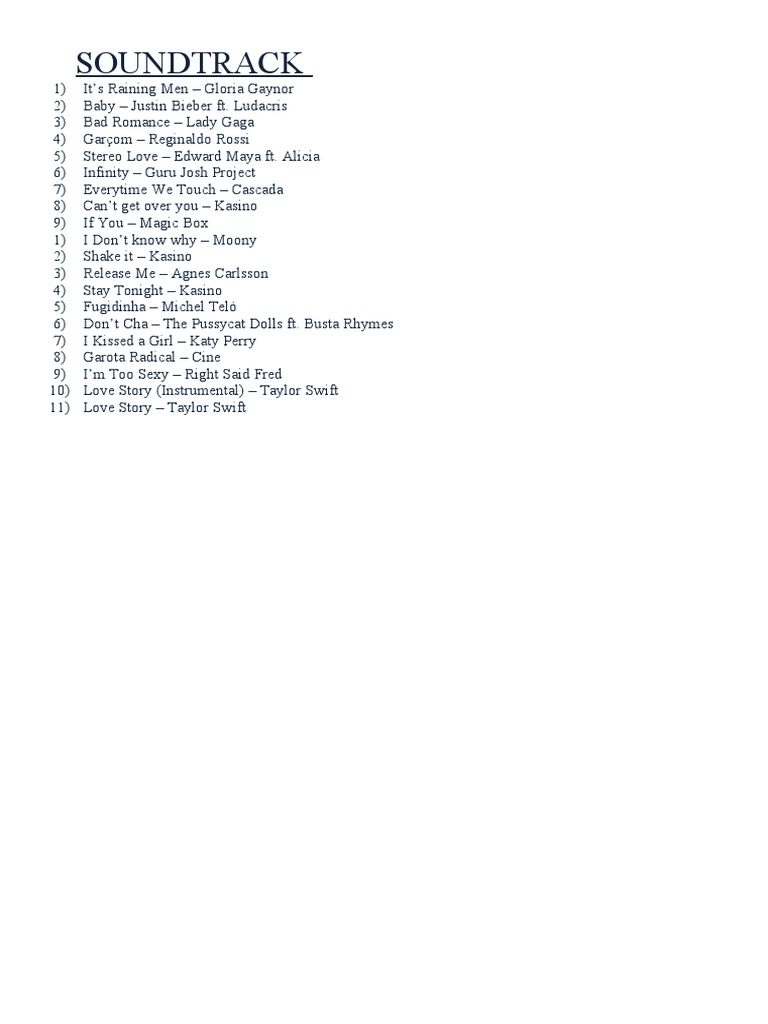 Soundtrack | PDF