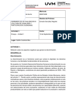 Seminario actualización III: Discriminación y derechos humanos