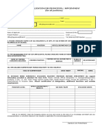 Annex A Application Form For Promotion Appointment