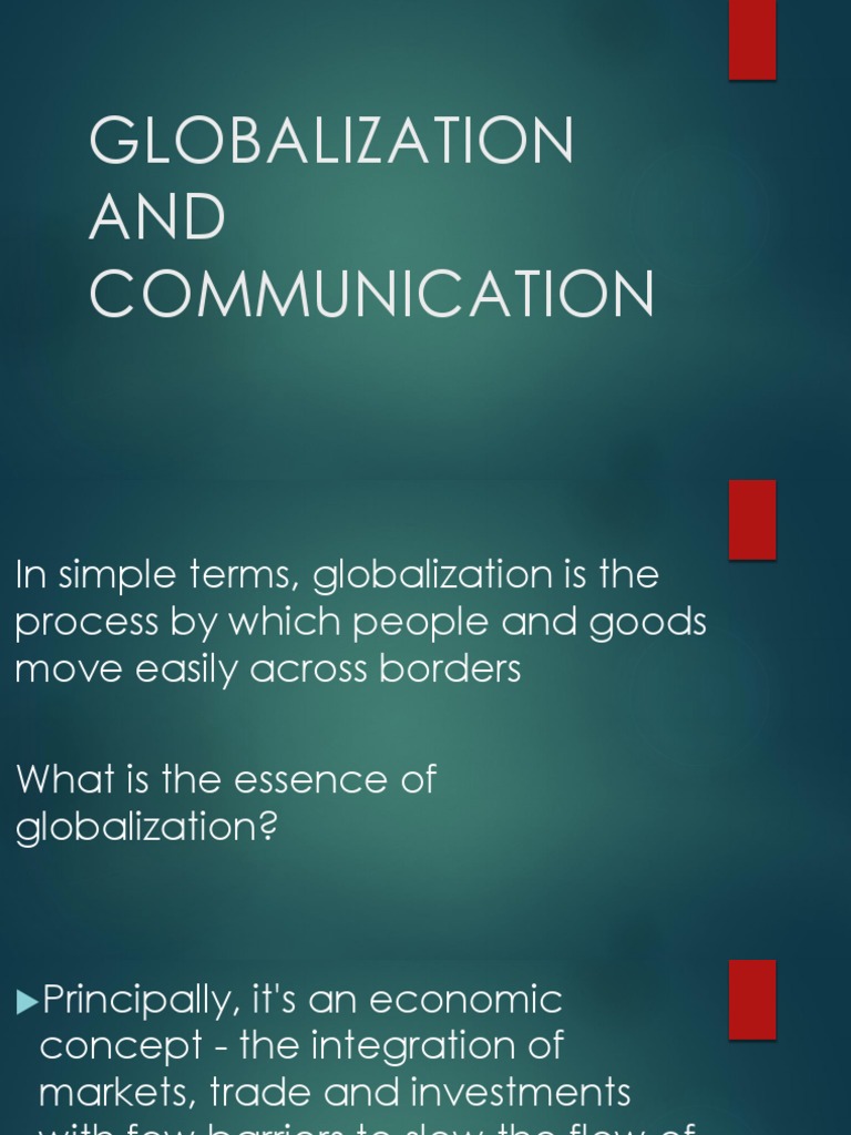 4 Globalization and Communication | PDF | Nonverbal Communication ...