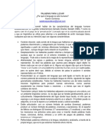 3 ¿Por Qué El Lenguaje Es Solo Humano