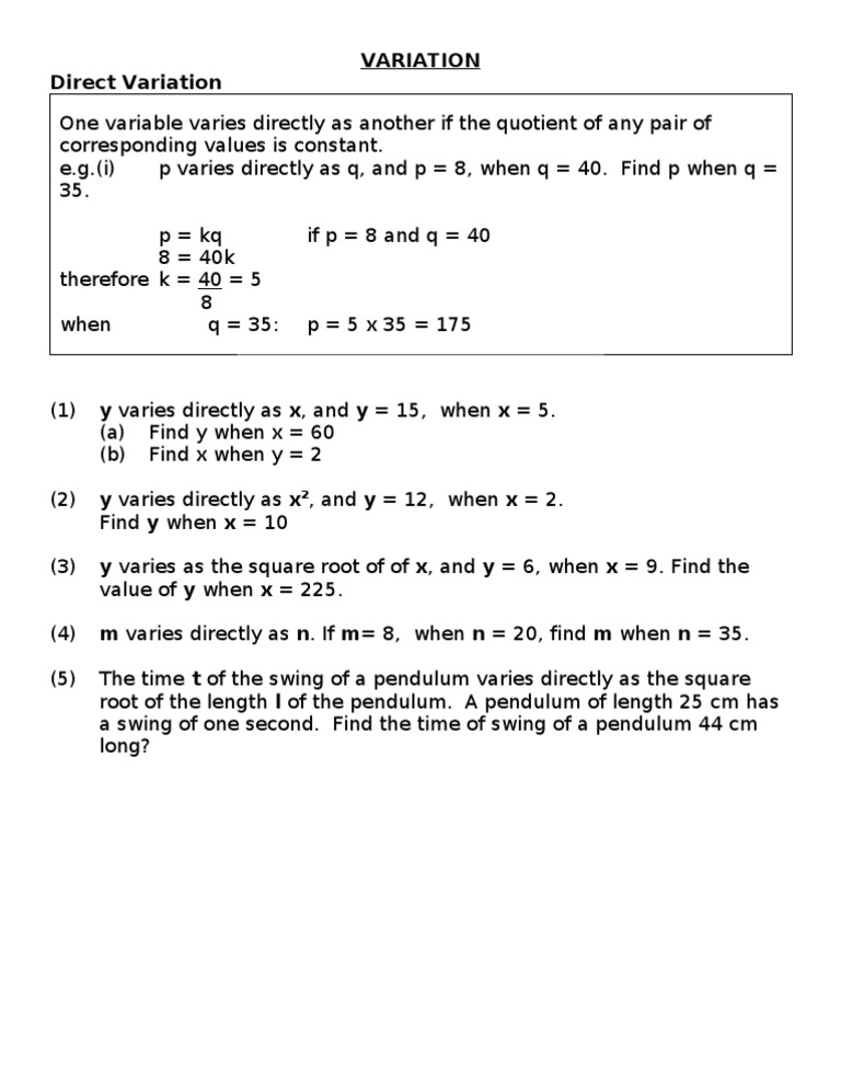 Variation | PDF