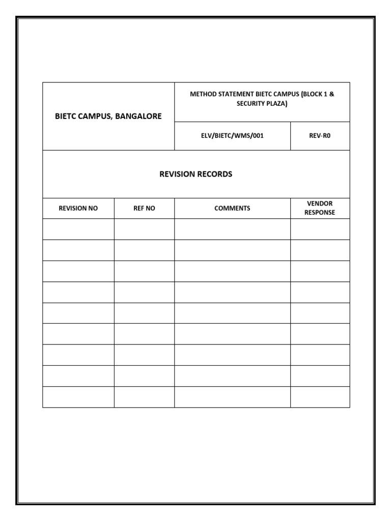 Fire Alarm System Installation Method Statement | PDF | Specification ...