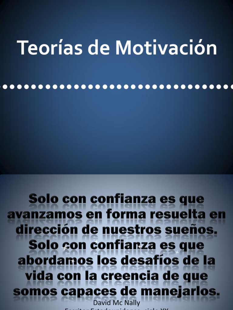 Teoras de Motivacin PDF | PDF | Motivación | Motivacional