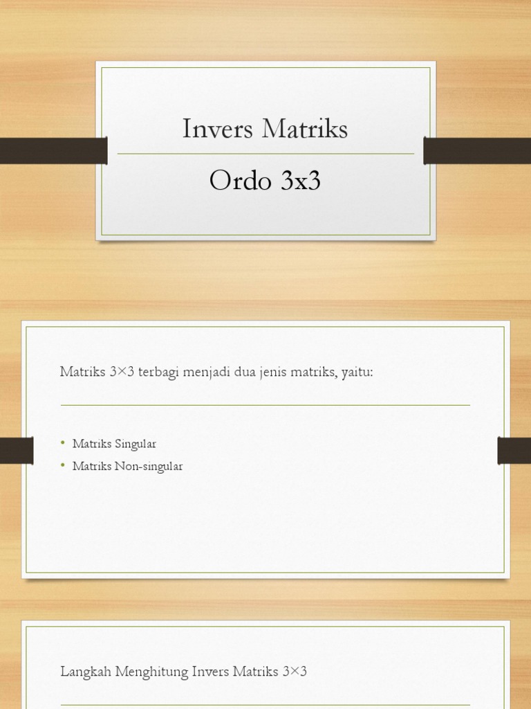 Invers Matriks | PDF