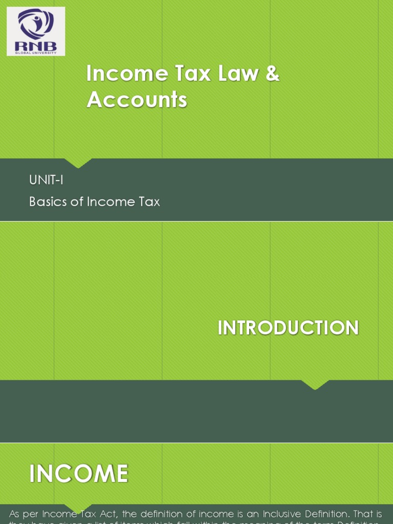 Basics of Tax PDF Act Of Parliament Taxes