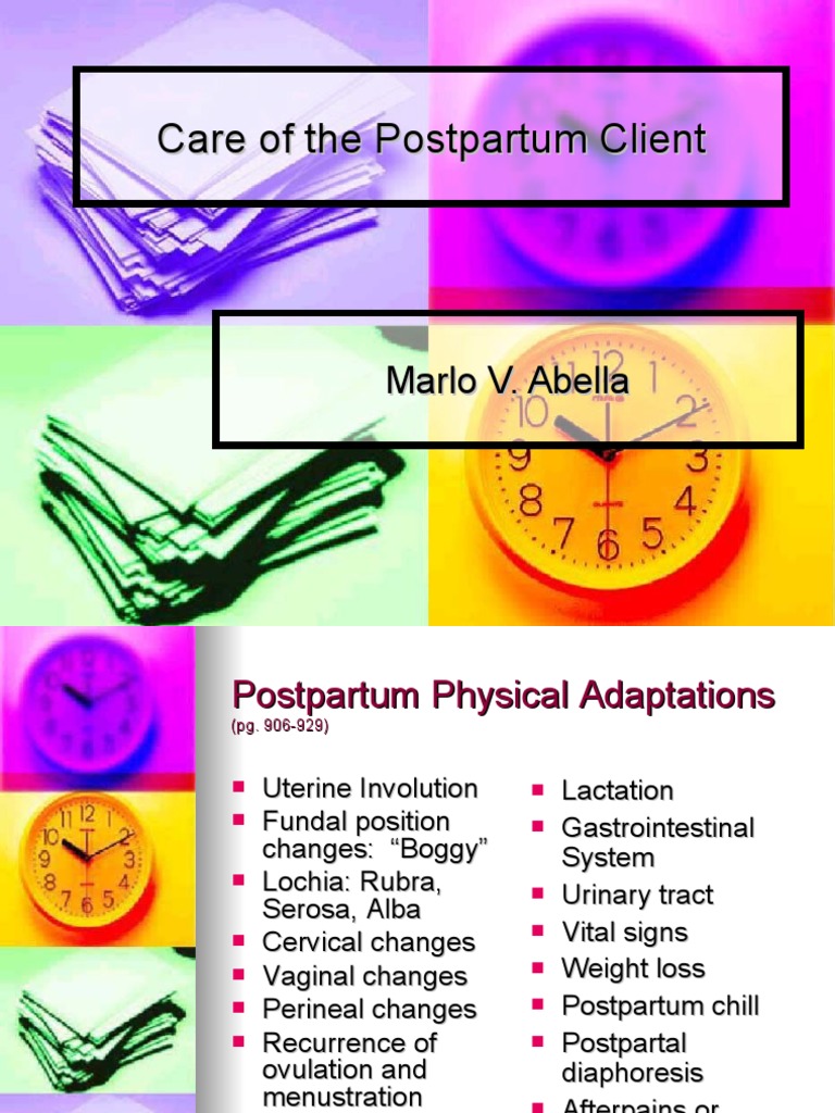 Postpartum Care: Physical Changes & Nursing | PDF | Postpartum Period ...
