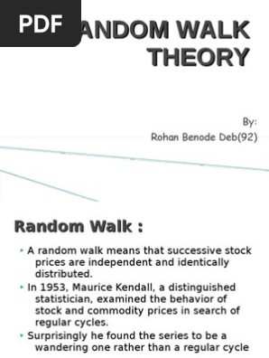 Random Walk Theory Final Pdf Efficient Market Hypothesis Randomness